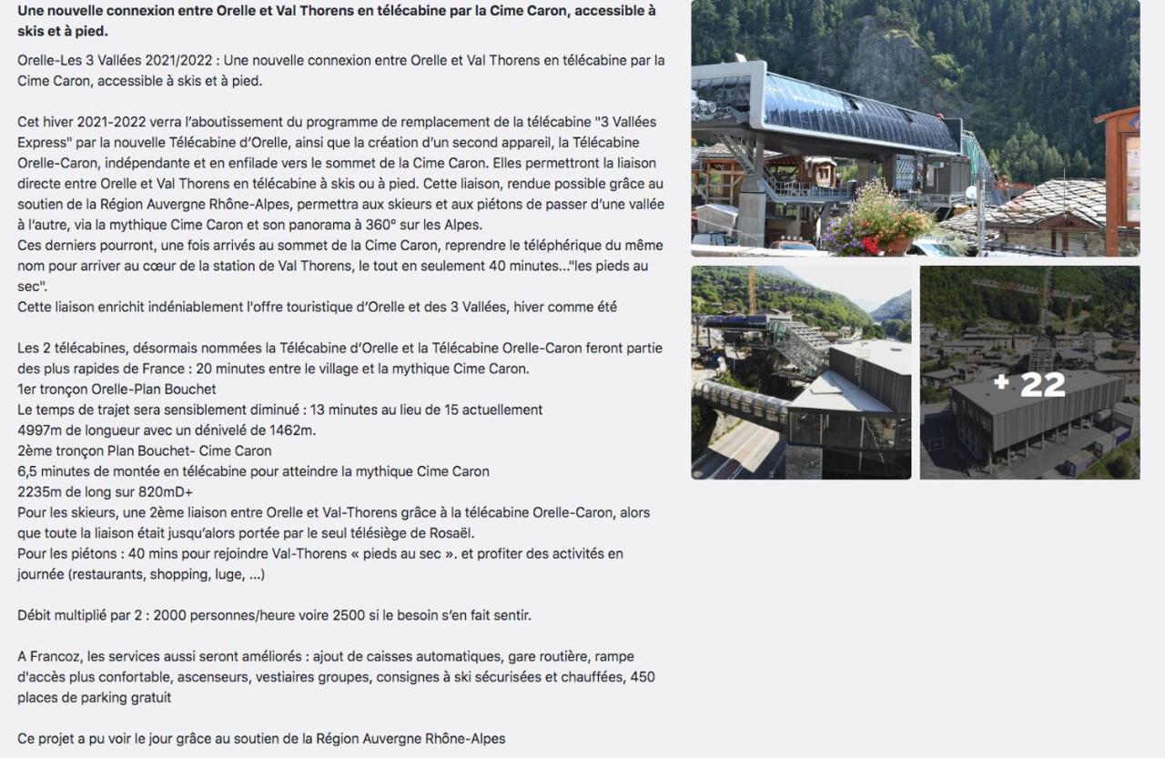 Appartement Orelle Val-Thorens Avec Spa ภายนอก รูปภาพ